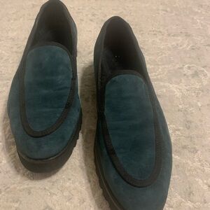 Ron White Suede  Turquoise Loafers